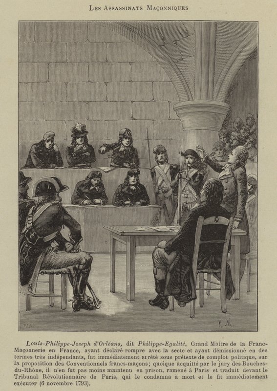 Masonik suikastlar (gravür) by French School