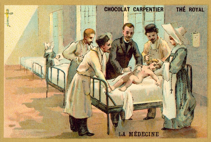 Tıp (kromolito) by French School