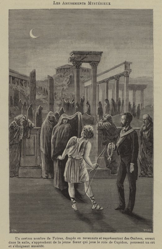 Gizemli eğlenceler (gravür) by French School