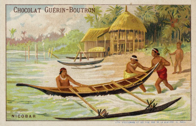 Nikobar Adaları (chromolitho) by French School