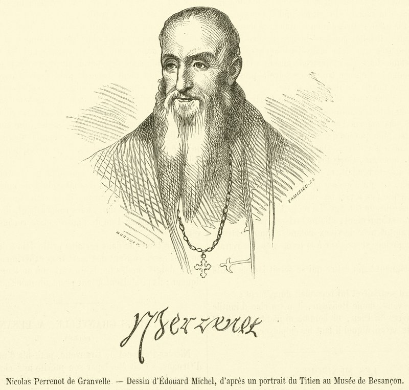 Nicolas Perrenot de Granvelle (gravür) by French School