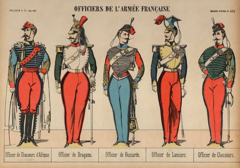 Fransız Ordusu Subayları by French School