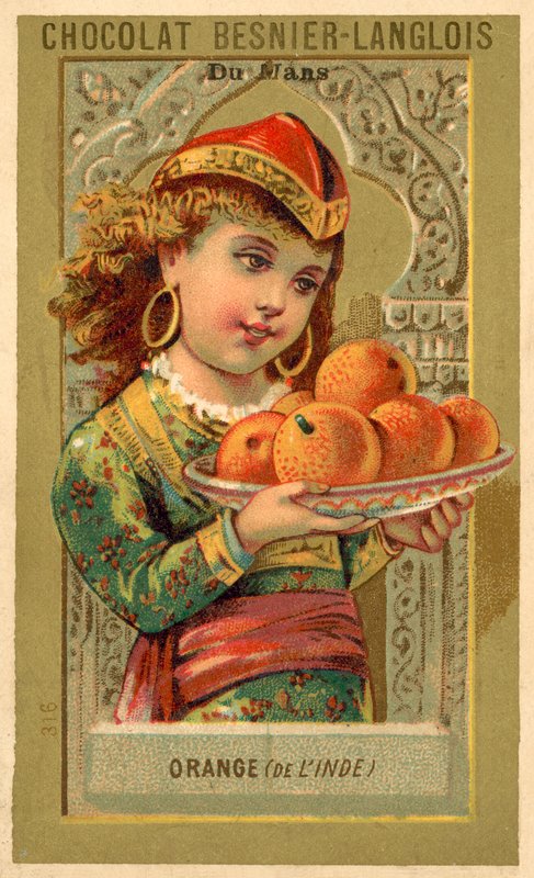 Hindistan'dan portakallar (chromolitho) by French School