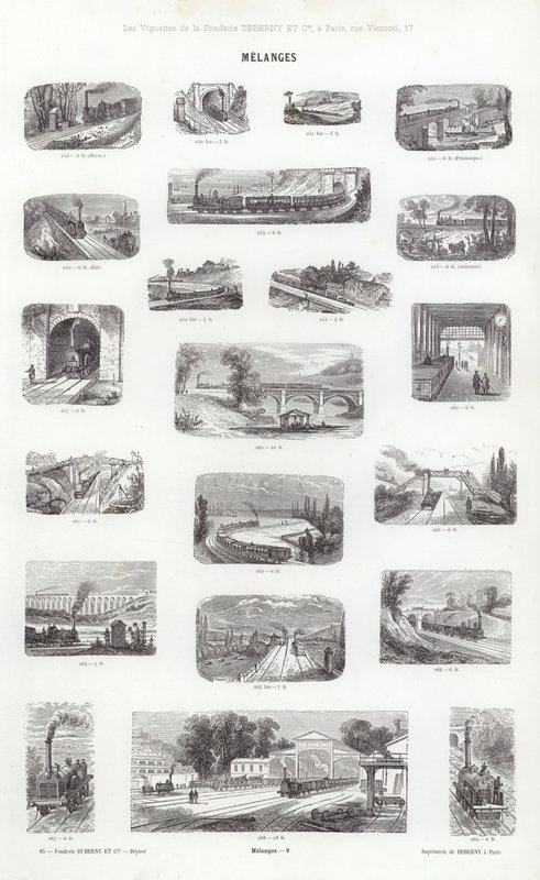 Vinyet Tipografilerinden Sayfa (gravür) by French School