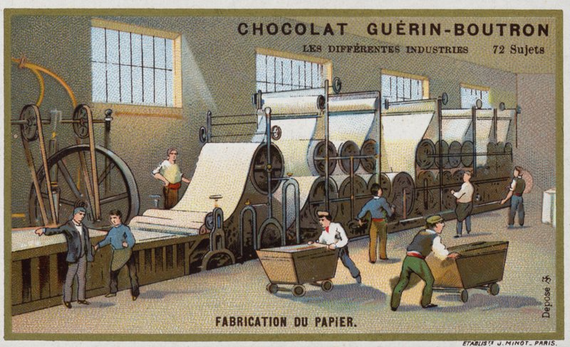 Kağıt imalatı (chromolitho) by French School