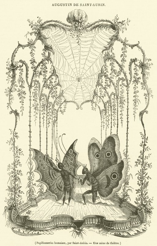 Papillonneries humaiaes (gravür) by French School