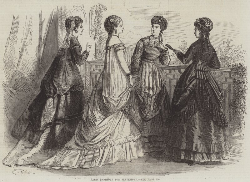 Eylül ayı Paris Modası by French School