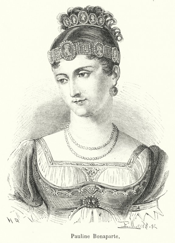 Pauline Bonaparte (gravür) by French School