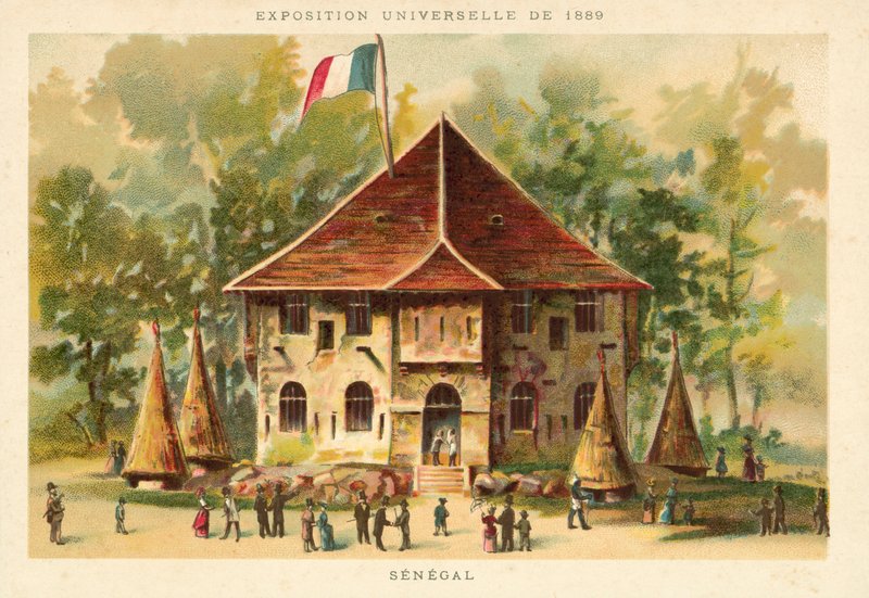 Senegal Pavyonu, Exposition Universelle 1889, Paris by French School
