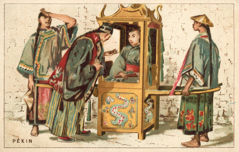 Pekin (kromolitho) by French School