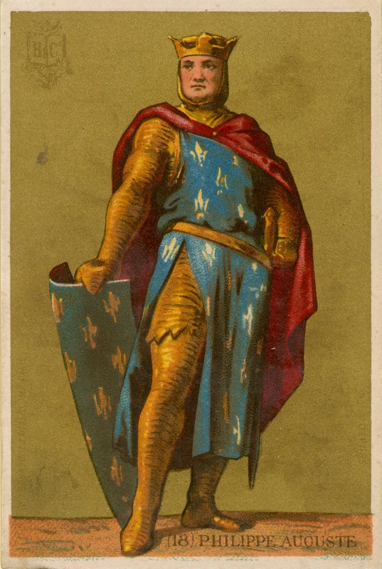 II. Philip Auguste by French School