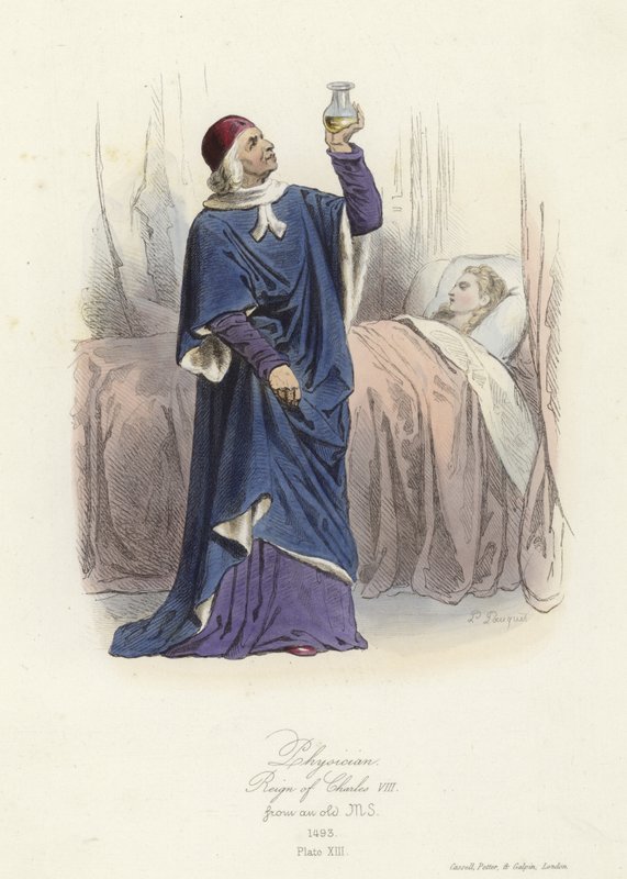 Hekim, Fransa Kralı VIII. by French School