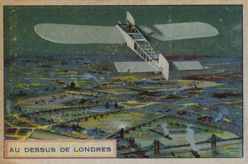 Londra üzerinde uçak by French School