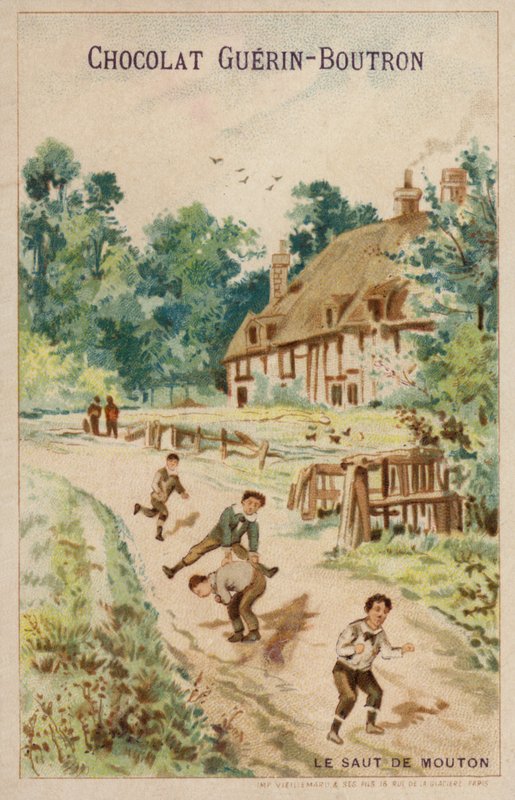 Birdirbir oynamak (chromolitho) by French School