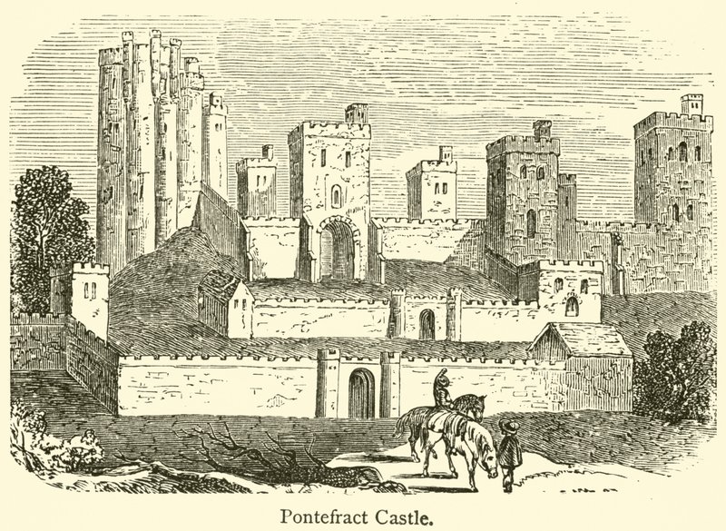 Pontefract Kalesi (gravür) by French School