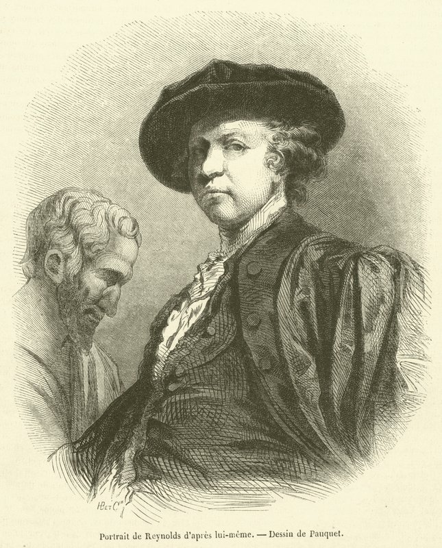 Kendinden sonra Reynolds portresi (gravür) by French School