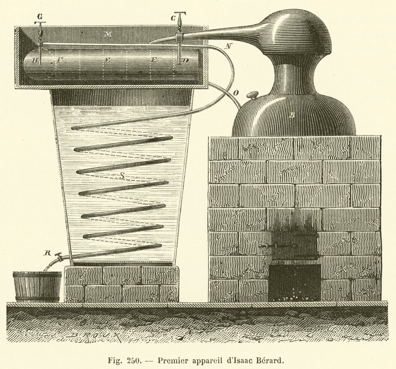 Isaac Berard'ın ilk kamerası (gravür) by French School