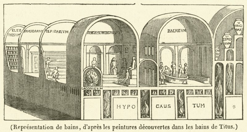 Temsil de bains (gravür) by French School