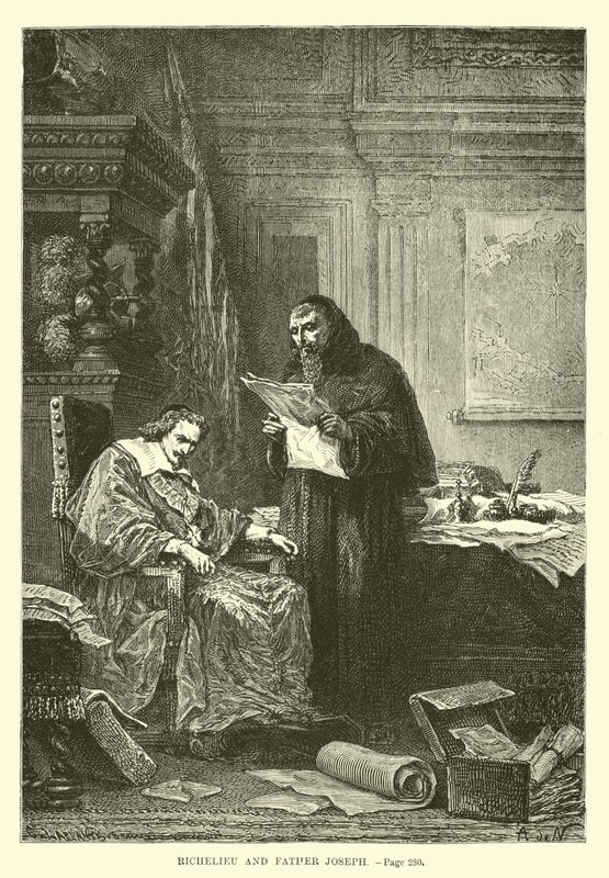 Richelieu ve Peder Joseph by French School