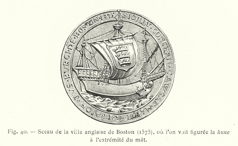 İngiliz Boston şehrinin mührü by French School