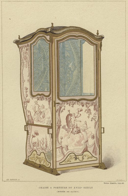 Sedan koltuk, 18. Yüzyıl by French School
