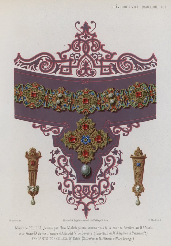 Gümüş mücevher by French School