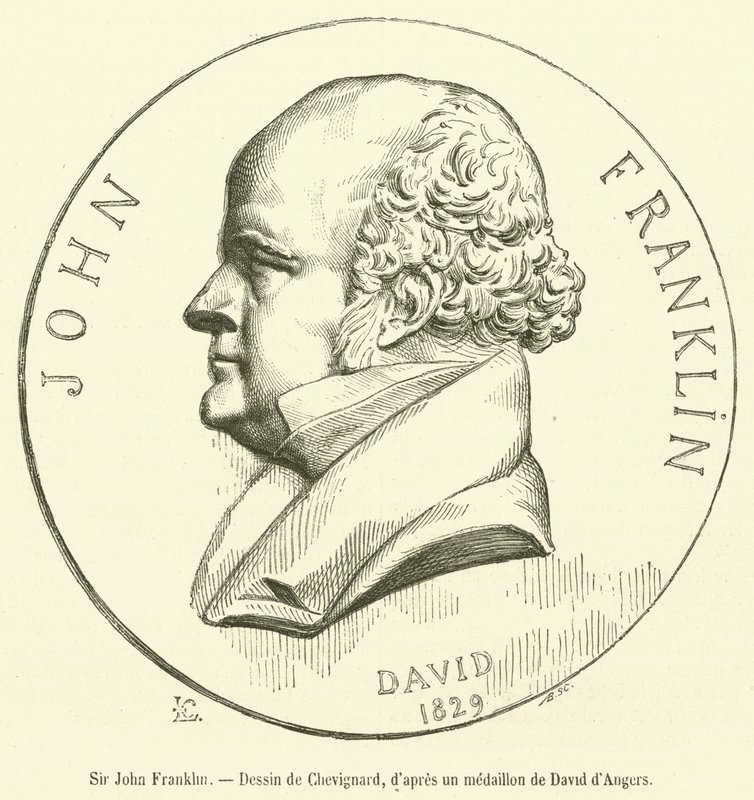 Sir John Franklin (gravür) by French School