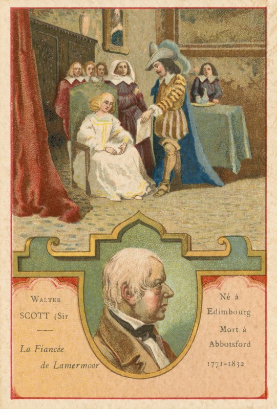 Sir Walter Scott, İskoç romancı by French School
