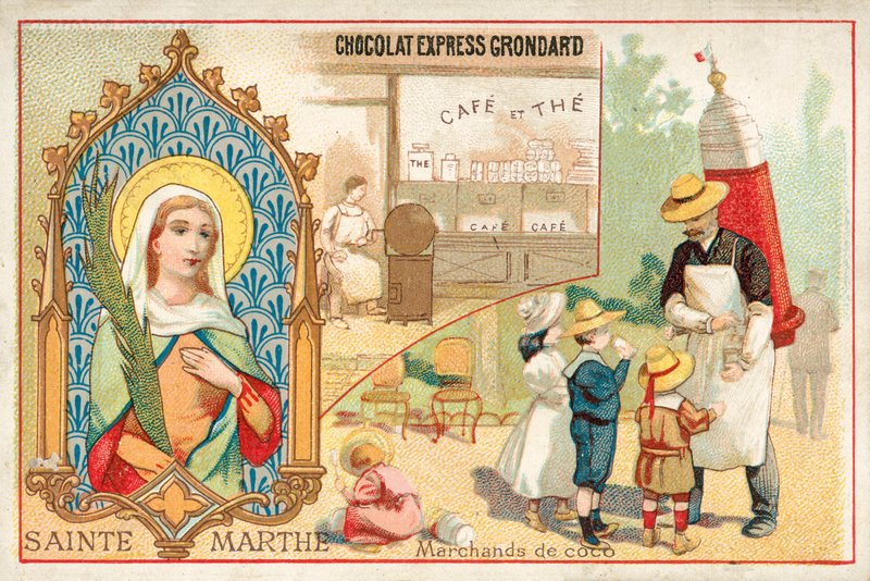 Aziz Martha (kromolitho) by French School