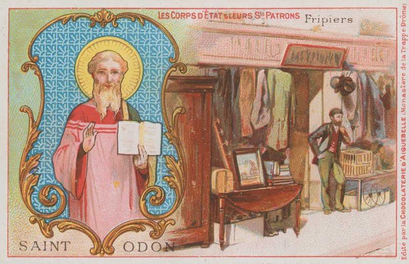 St Odo ve ikinci el giysi satıcısı by French School