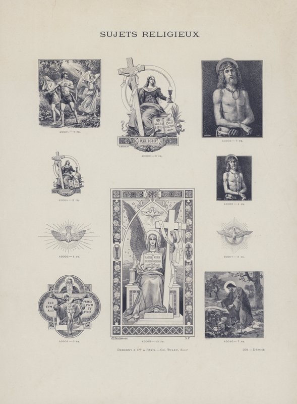 Dini Konular (gravür) by French School