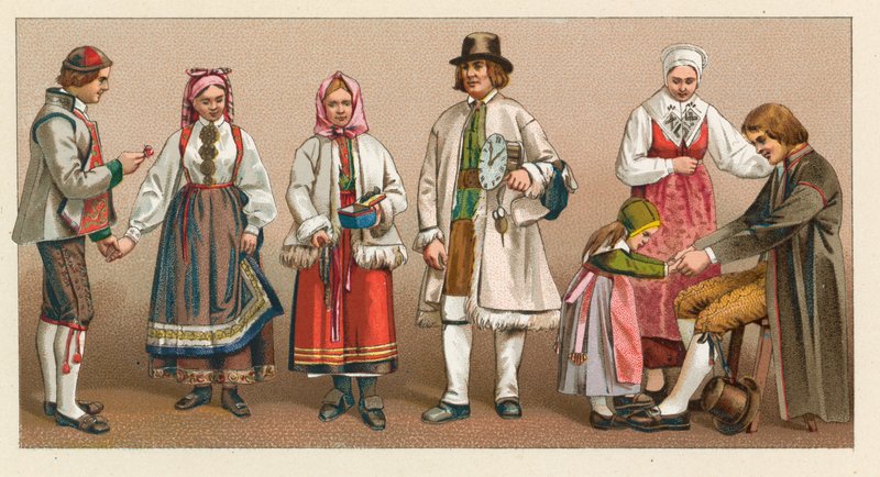 İsveç ve Norveç Kostümü by French School