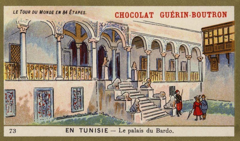 Bardo Sarayı, Tunus (chromolitho) by French School
