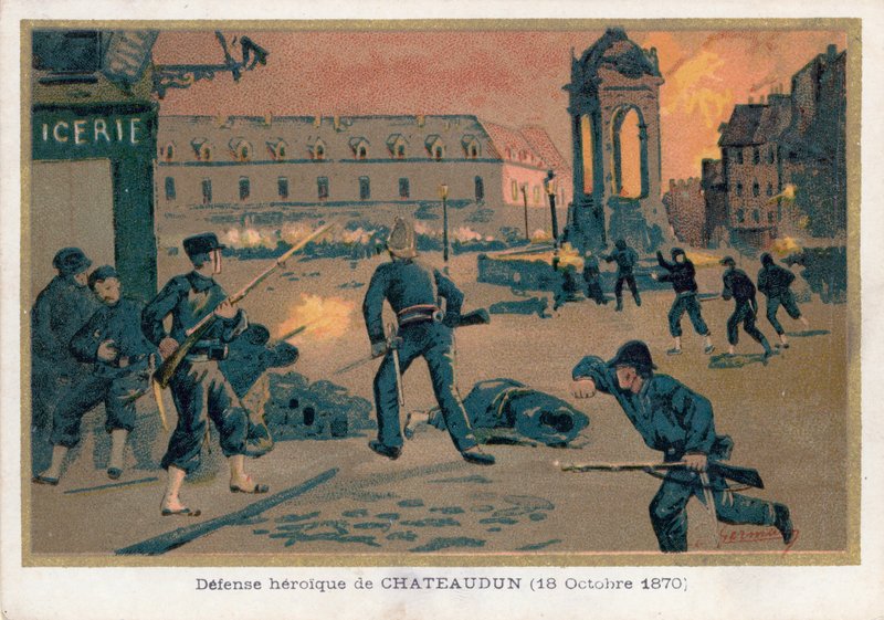 Chateaudun Savunması by French School
