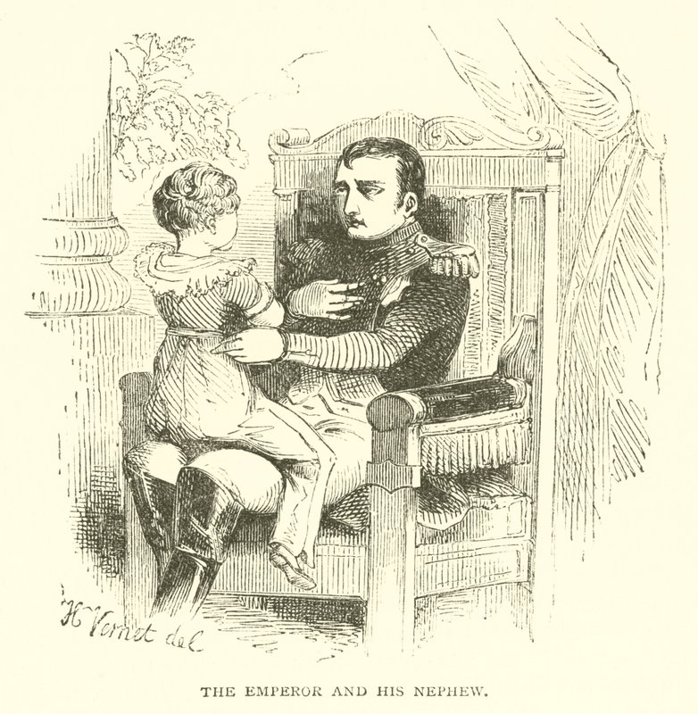 İmparator ve yeğeni (gravür) by French School