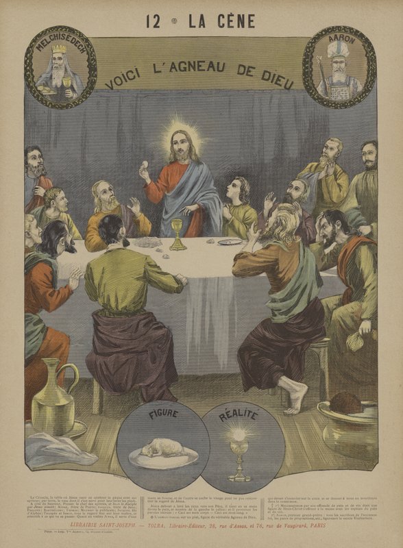 Eucharist (renkli taş) by French School