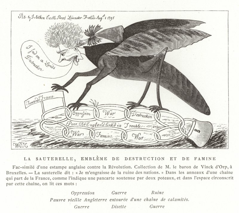 Çekirge, yıkım ve kıtlığın simgesi by French School