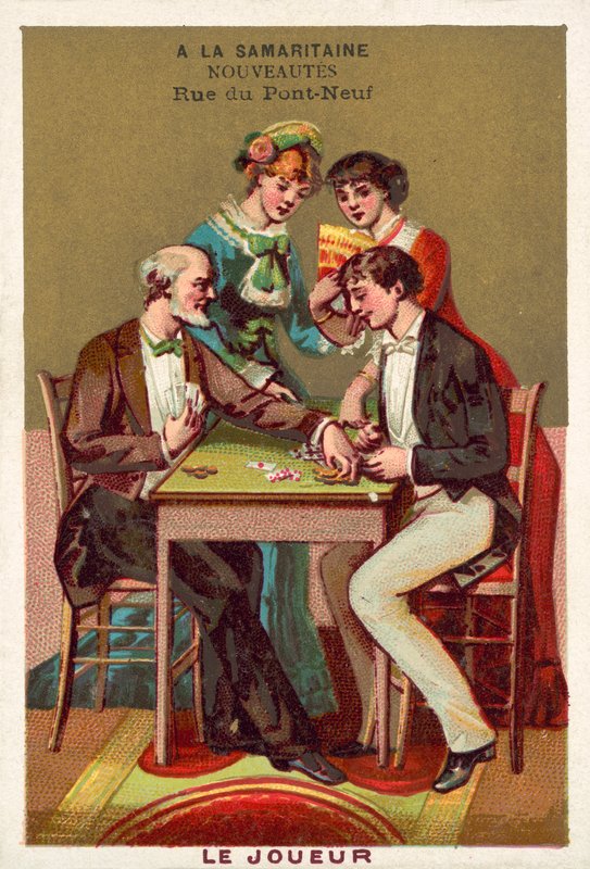Oyuncu (chromolitho) by French School