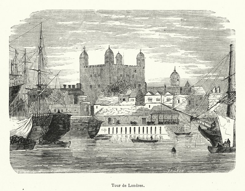 Londra Kulesi (gravür) by French School