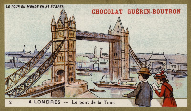 Tower Bridge, Londra (chromolitho) by French School