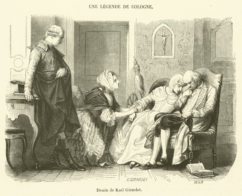 Bir Köln Efsanesi (gravür) by French School