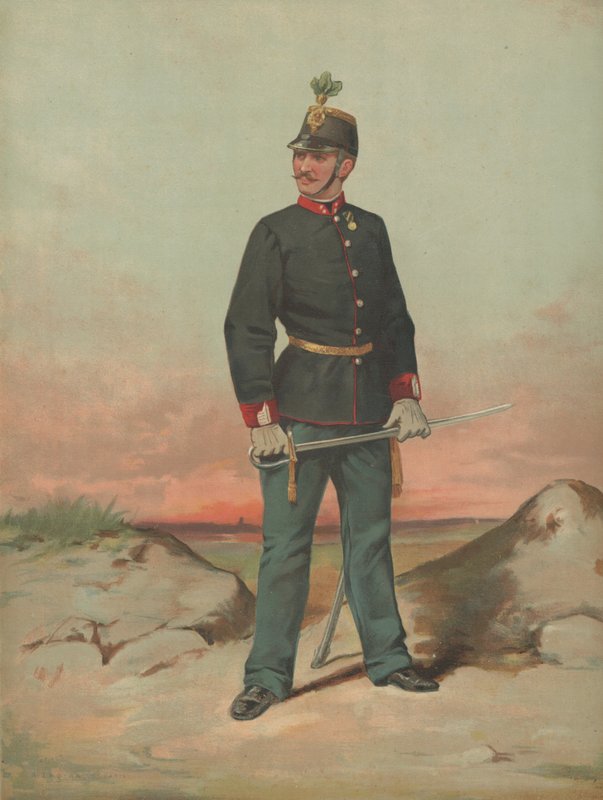 Kimliği belirsiz Fransız askeri by French School