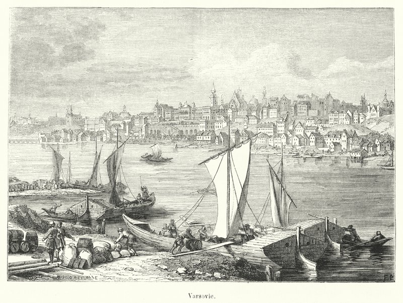 Varşova (gravür) by French School