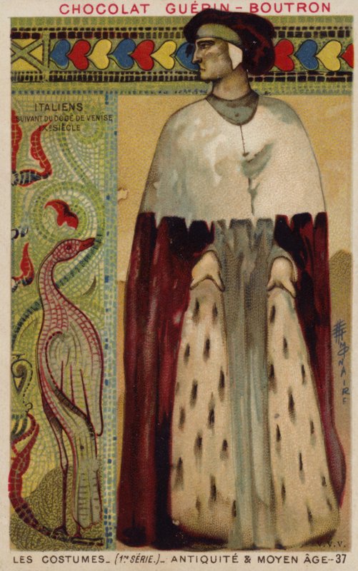 Venedik kostümü, 9. yüzyıl by French School