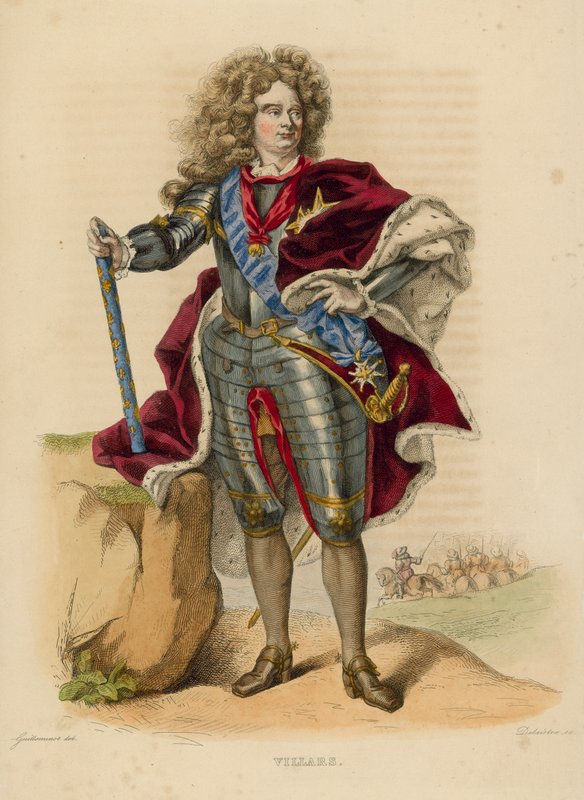 Villars (renkli gravür) by French School
