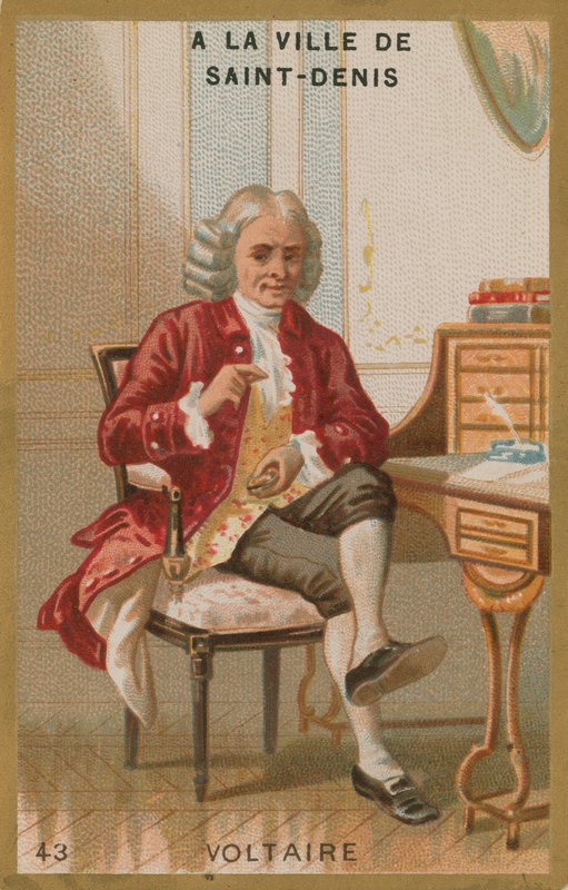 Voltaire, Fransız Aydınlanma yazarı ve filozofu by French School