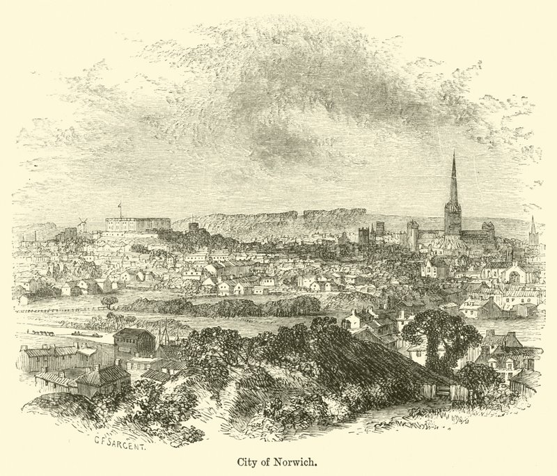 Norwich Şehri by G. F. Sargent