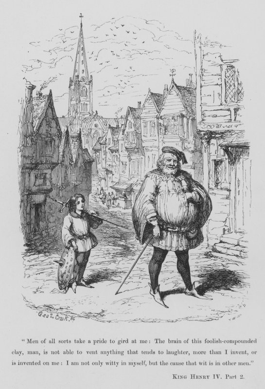 Sir John Falstaff by George Cruikshank