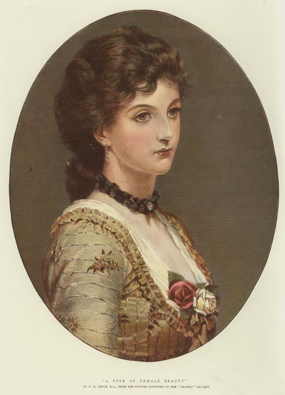 ಸ್ತ್ರೀ ಸೌಂದರ್ಯದ ಒಂದು ವಿಧ (ಕ್ರೋಮೋಲಿಥೋ) ಟರ್ಕಿ by George Dunlop Leslie