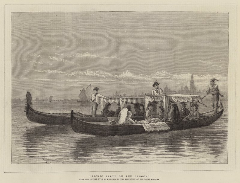 Lagünde Piknik Partisi by George Goodwin Kilburne